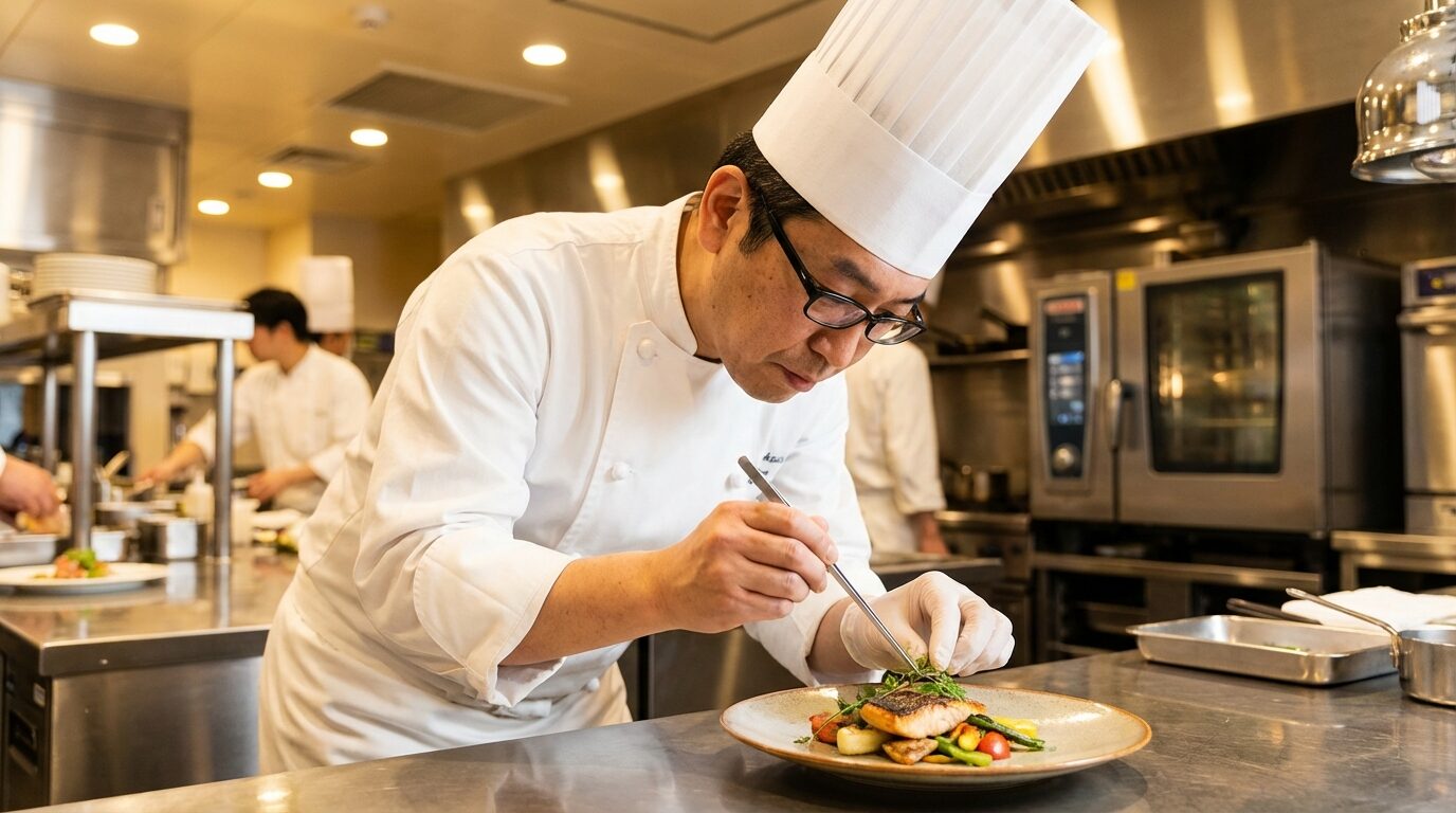 ホテルの調理スタッフ