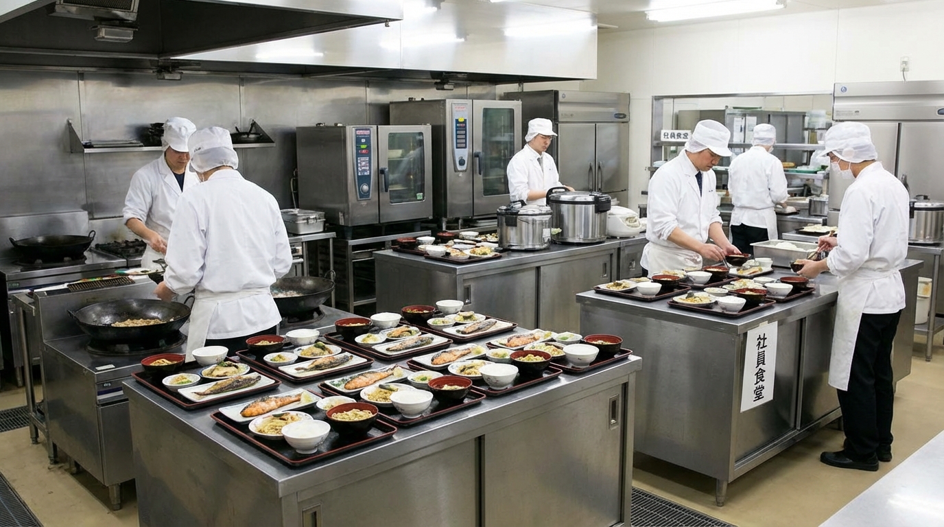 食堂の調理スタッフ