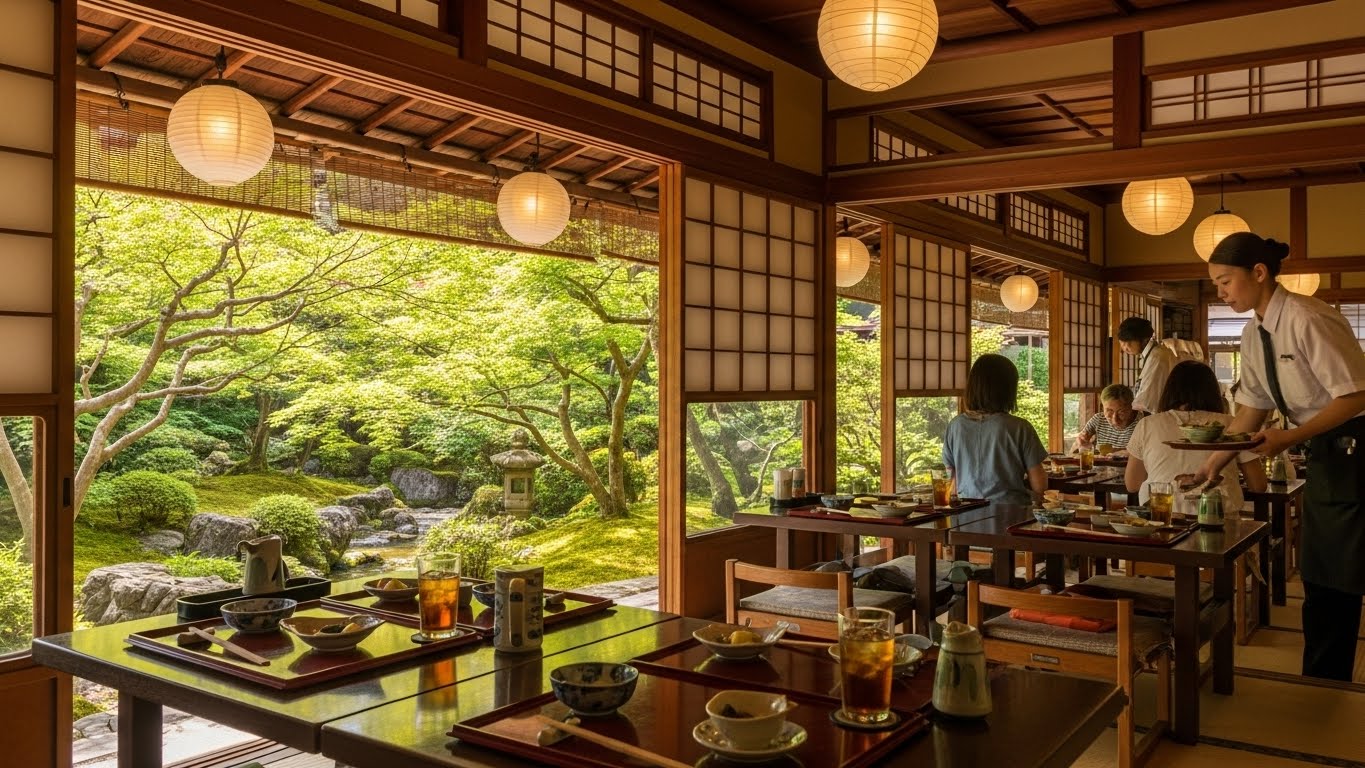 夏の日本料理店