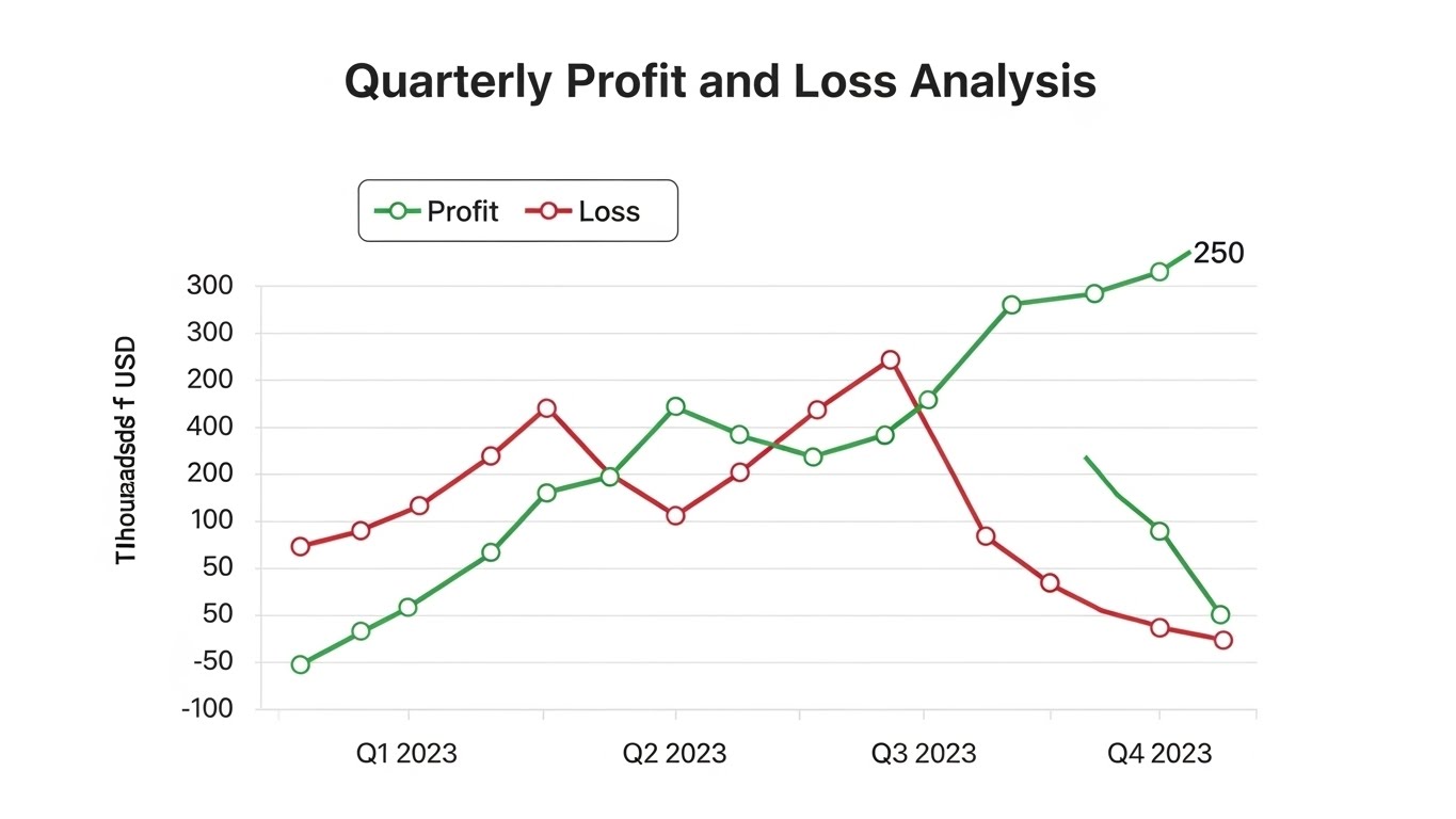 飲食店のPLグラフ