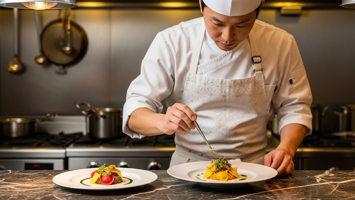 イタリアンの盛り付け