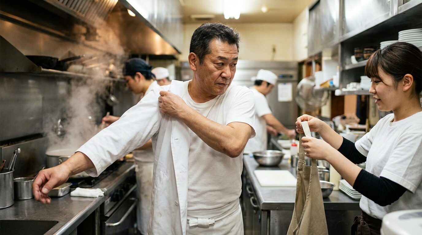 急な欠勤対応のシェフ