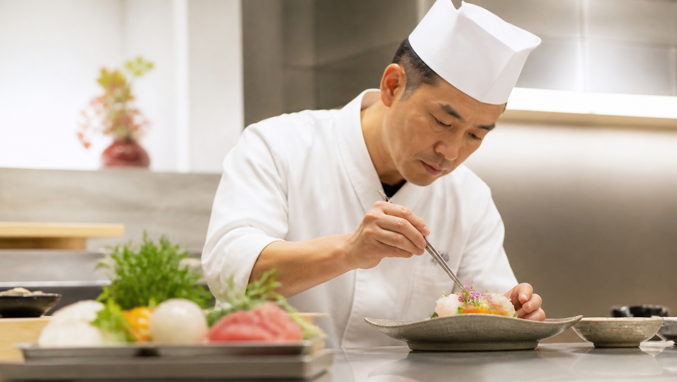和食の日本人料理人