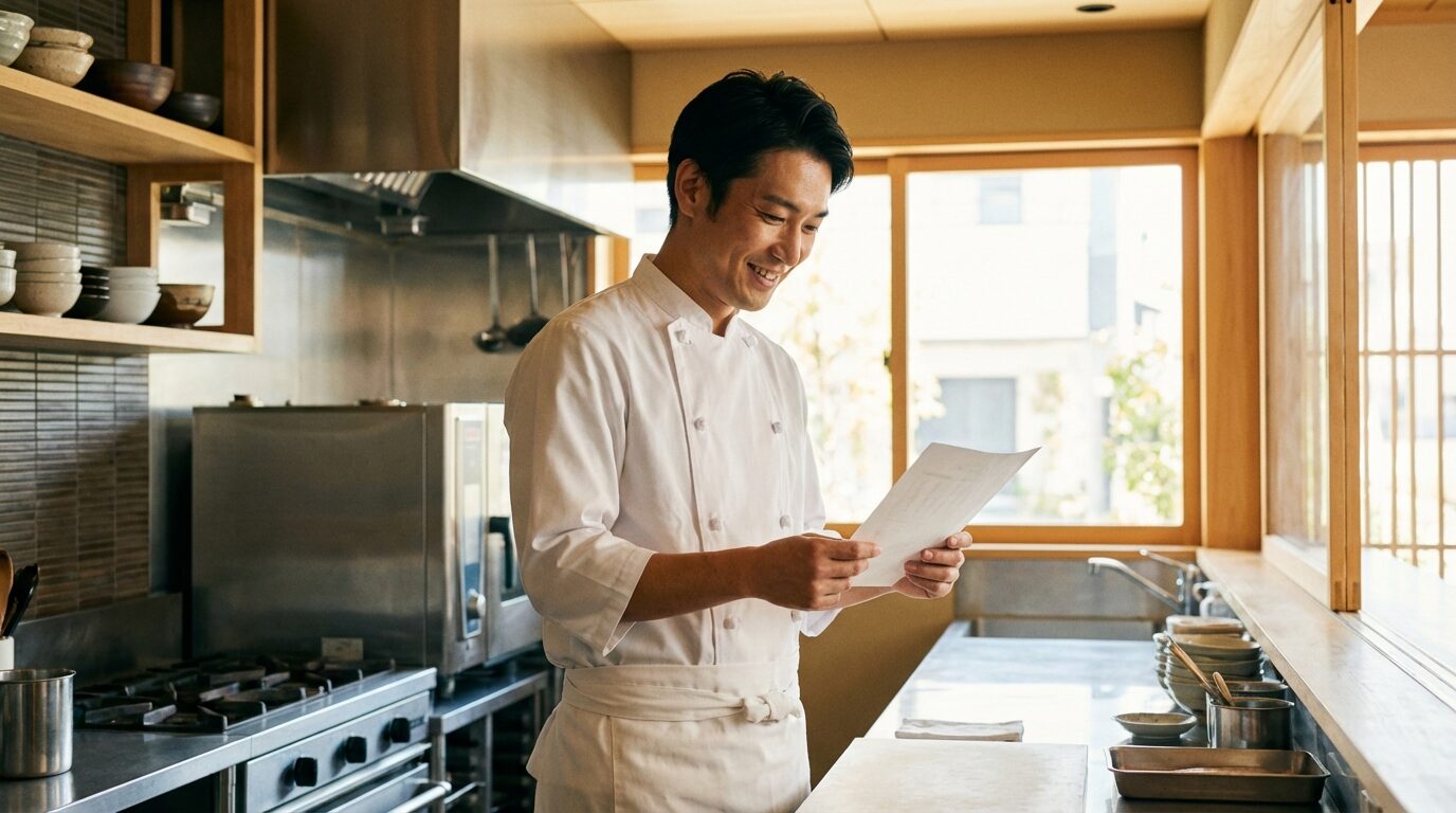 調理補助スタッフを募集するマネージャー