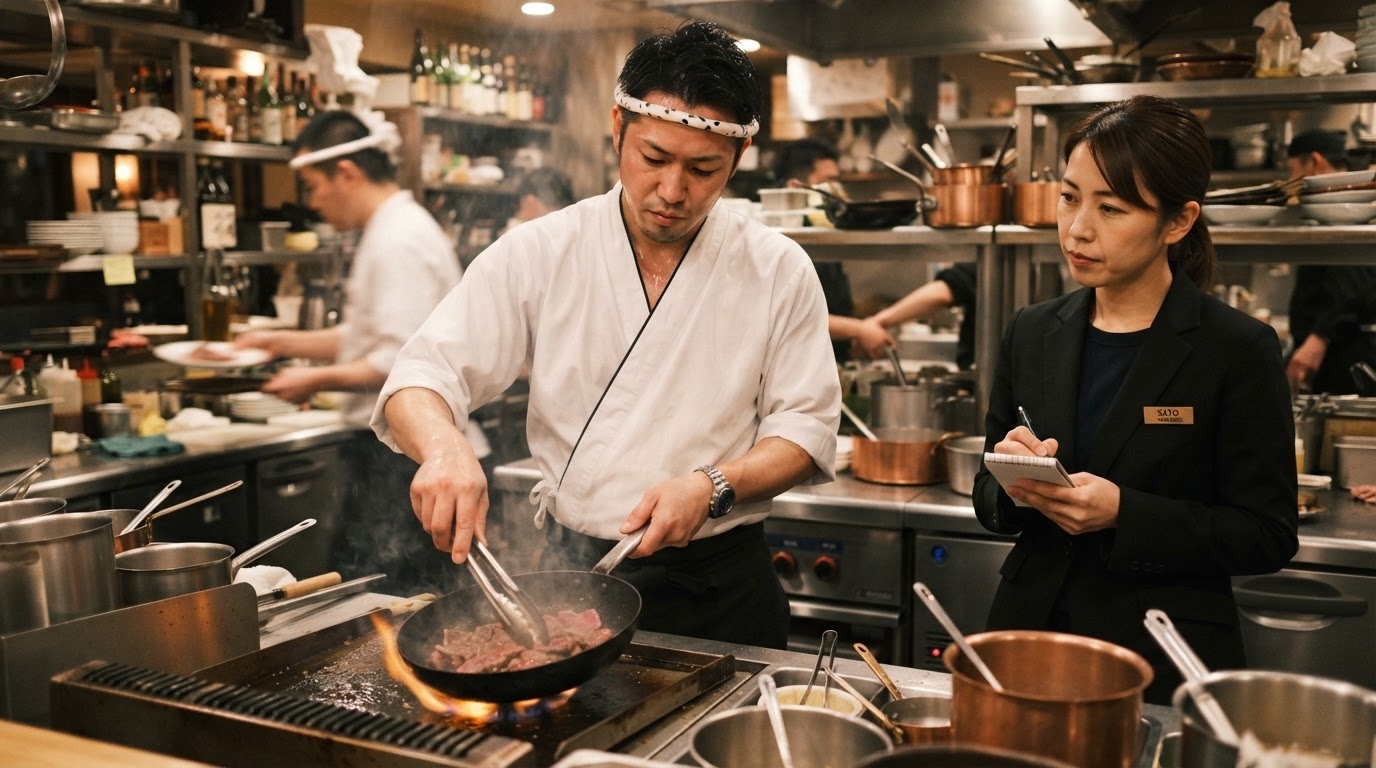 料理人とマネージャー