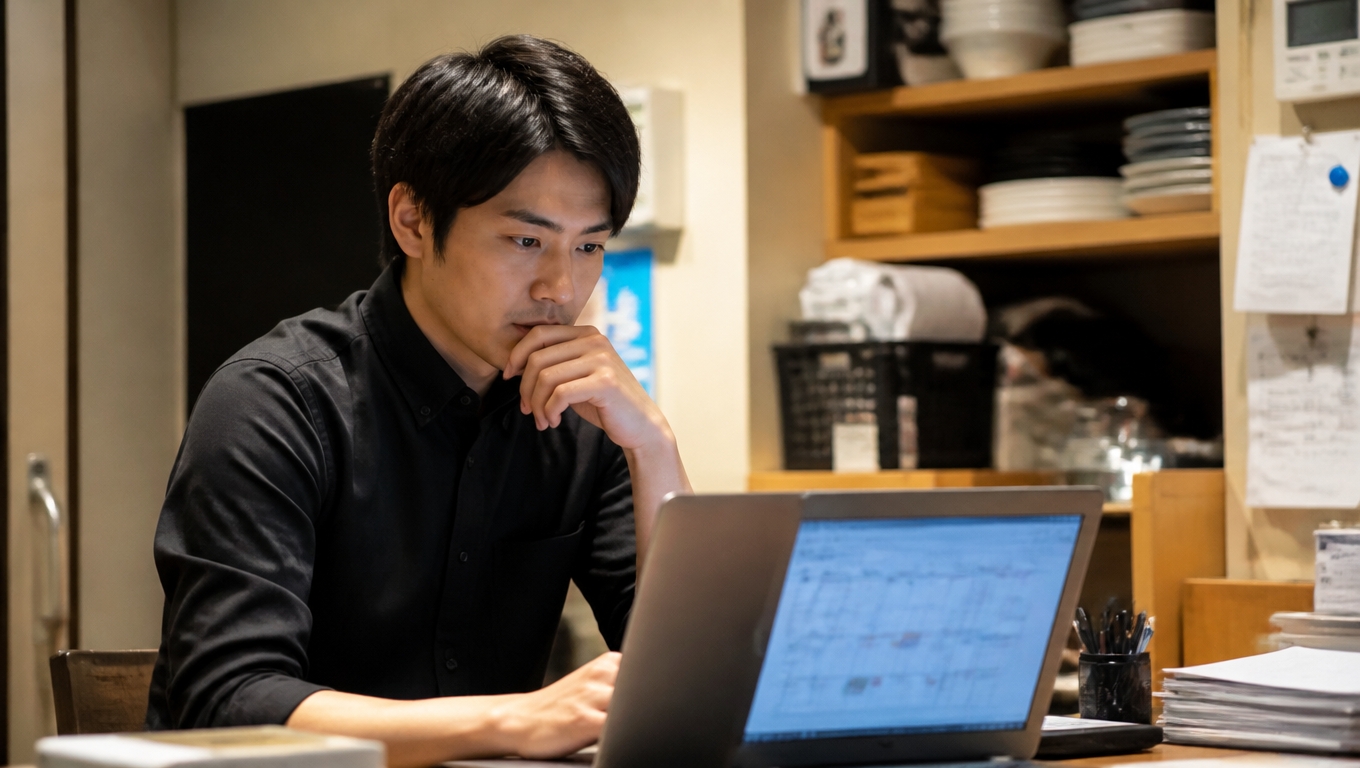 シフトを検討するマネージャー