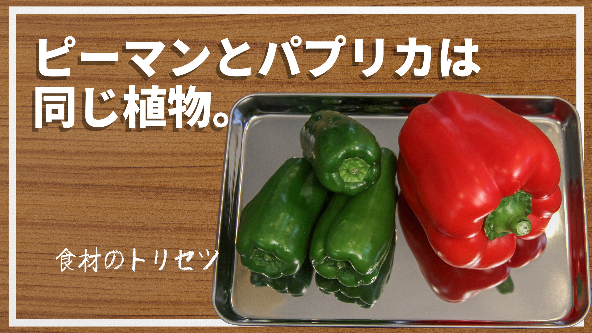 ピーマンとパプリカは同じ植物